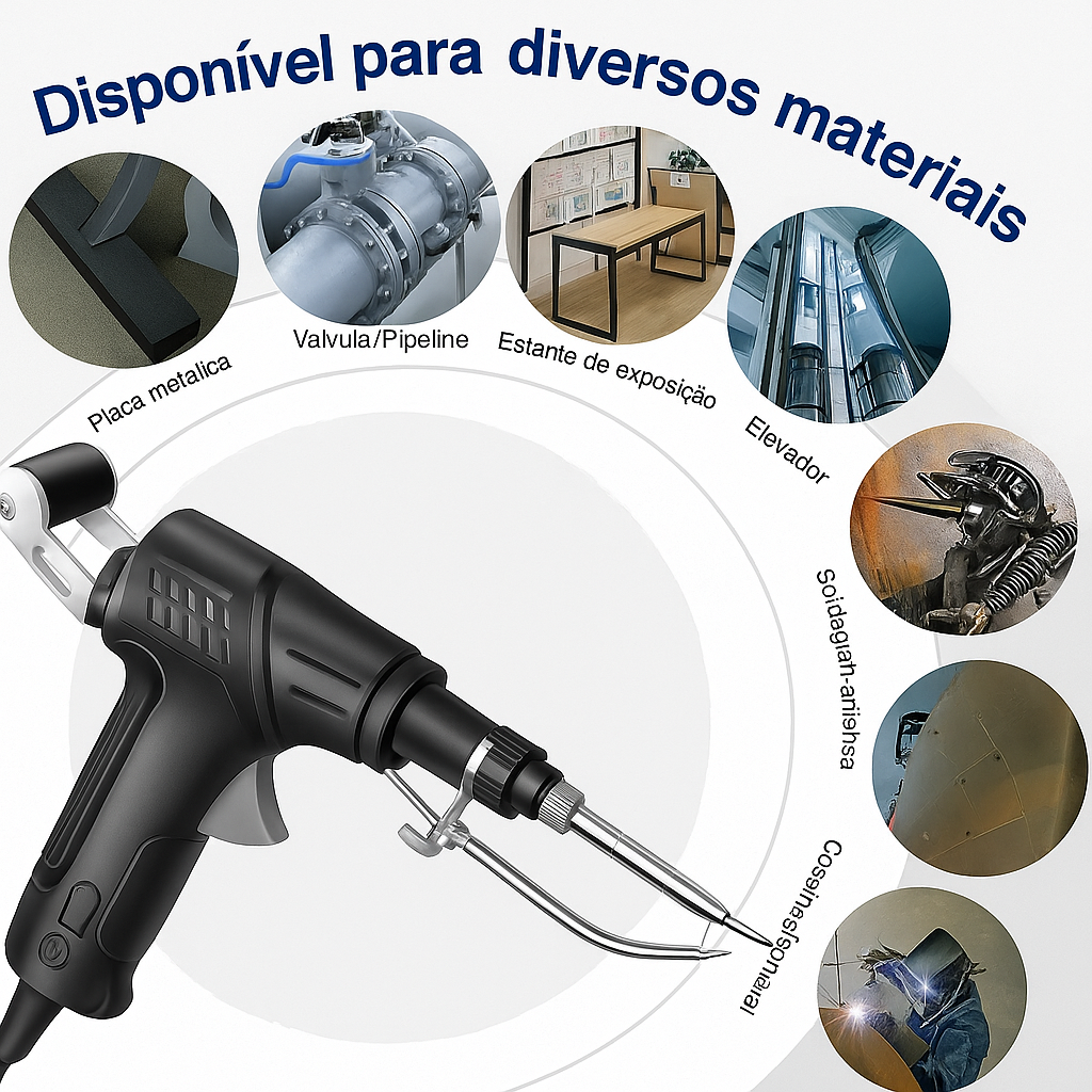 Pistola de soldar - Poupe dinheiro: repare metal e eletrónica em minutos