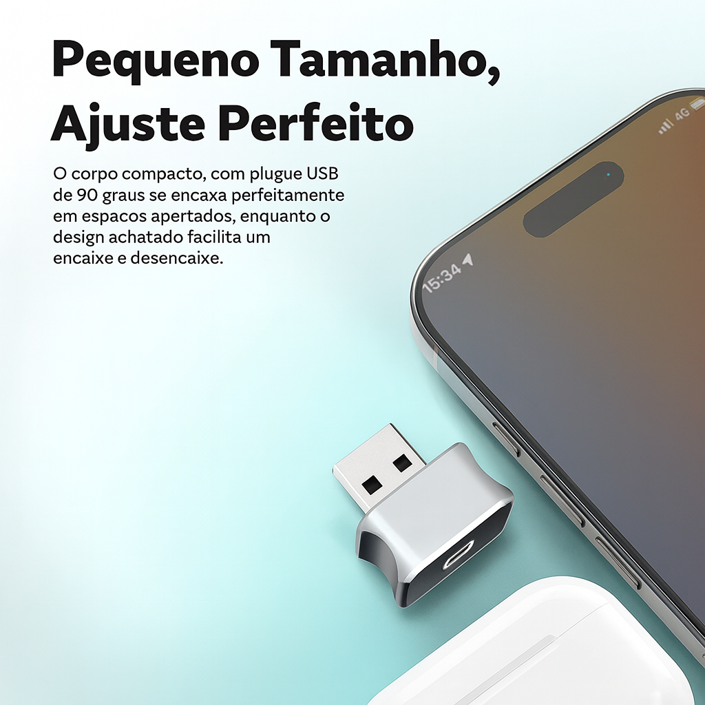 Mini 3.0 Ultra Cube – CarPlay & Android Auto Sem Fios