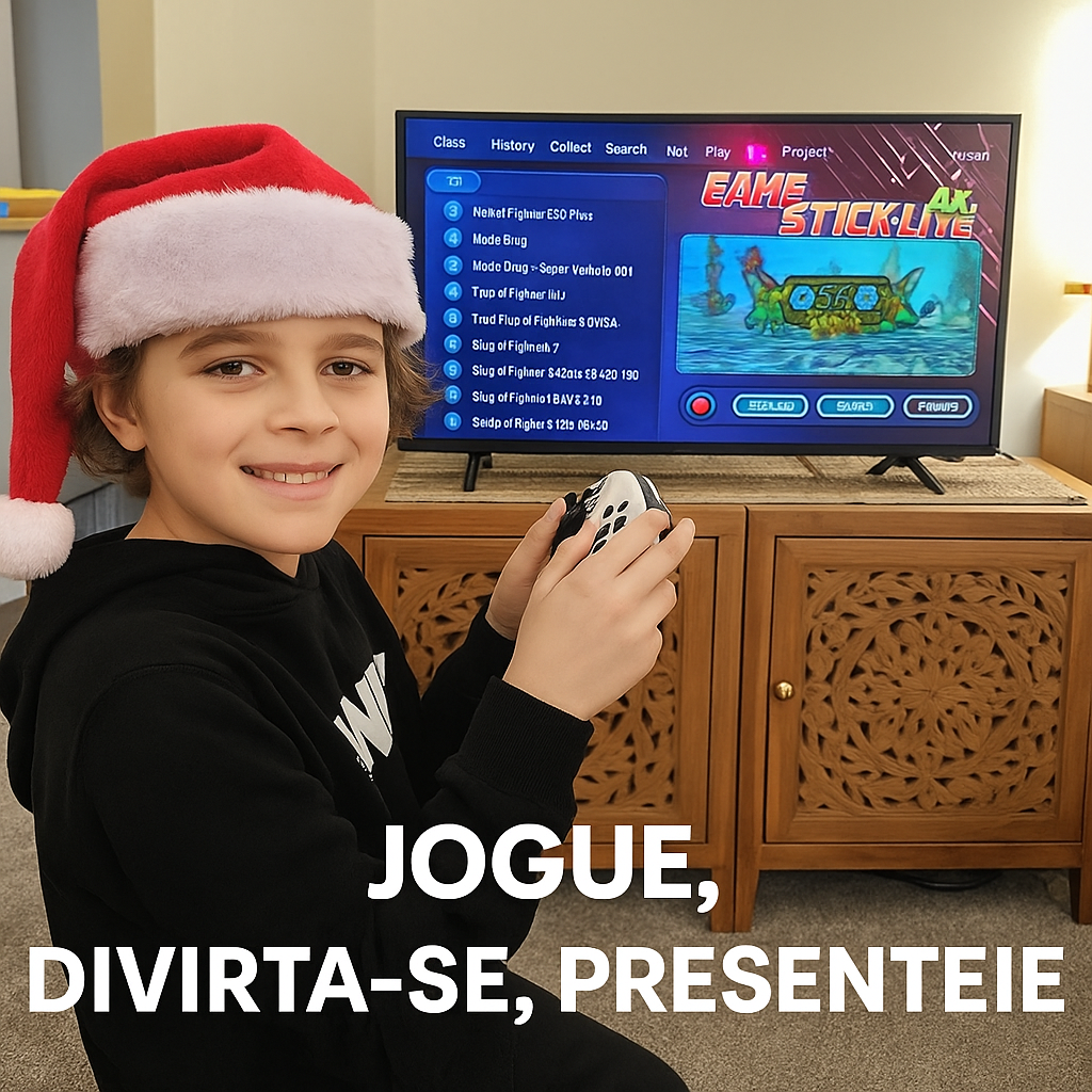 RetroPro™ Console de Jogos – 60.000 Jogos + 2 Controles Sem Fio