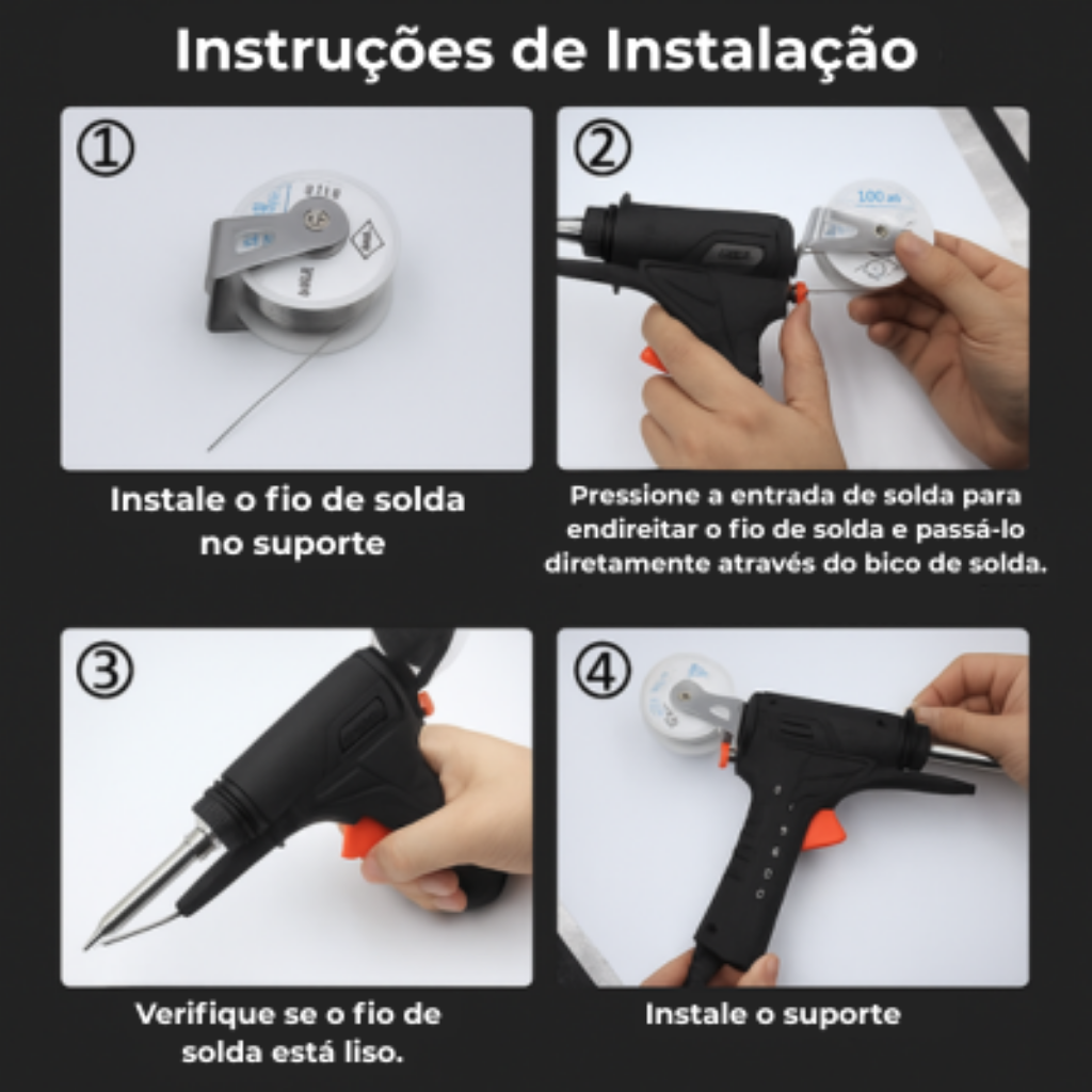 Pistola de soldar -  Poupe dinheiro: repare metal e eletrónica em minutos