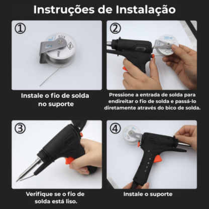 Pistola de soldar -  Poupe dinheiro: repare metal e eletrónica em minutos